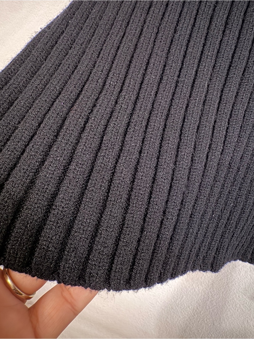 Kut from the Kloth Black Ribbed Mock Neck Sweater - Picture 7 of 7